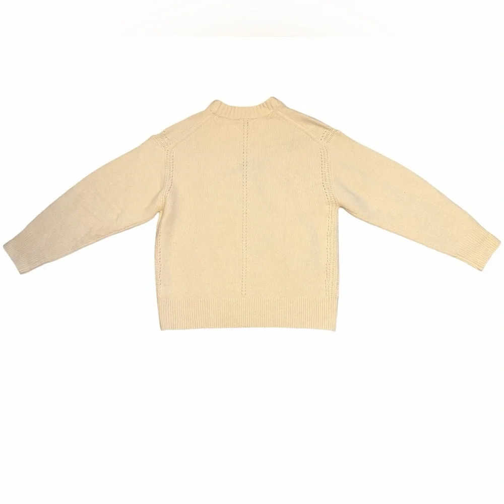 J.‎ Crew Relaxed Crewneck Pullover in Bow Print Merino Wool Blend Size Small